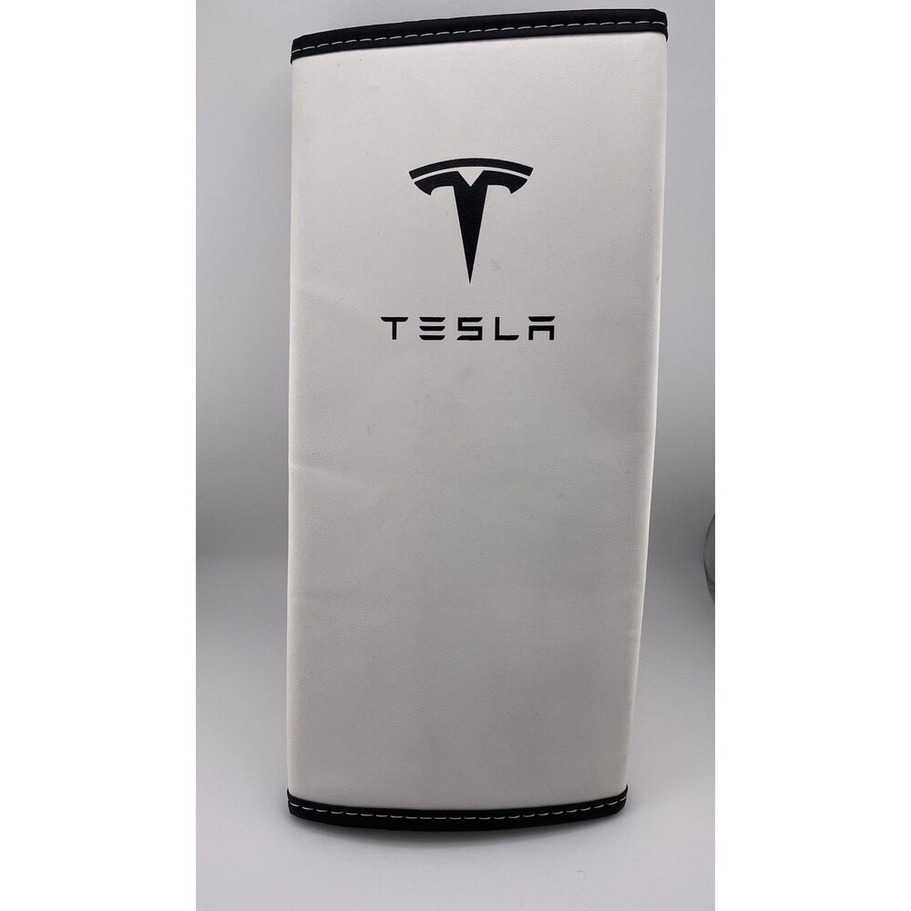 Tesla Console Cover Leather White New Open Box